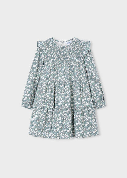Poppy Printed Dress, Sage