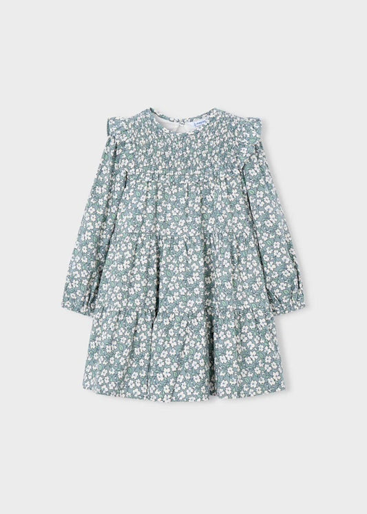 Poppy Printed Dress, Sage
