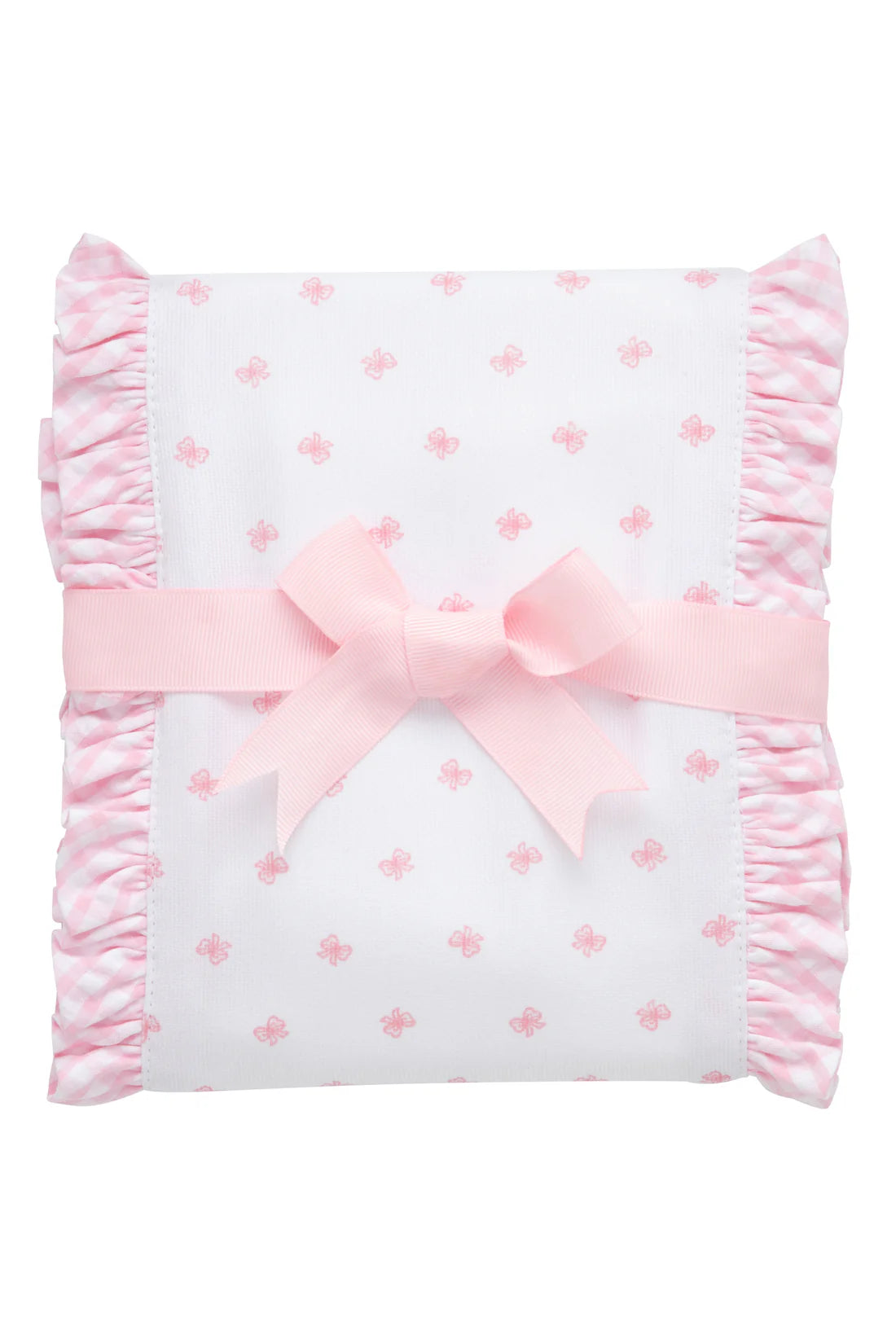 Bow Fancy Fabric Burp