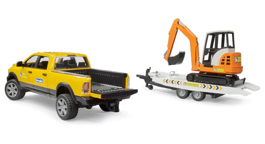 Bruder 02546 *New* Ram Rental Service with Mini Excavator