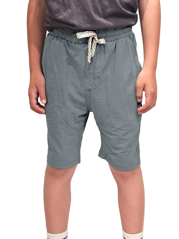 Boys Yoga Short, Kashmir Green