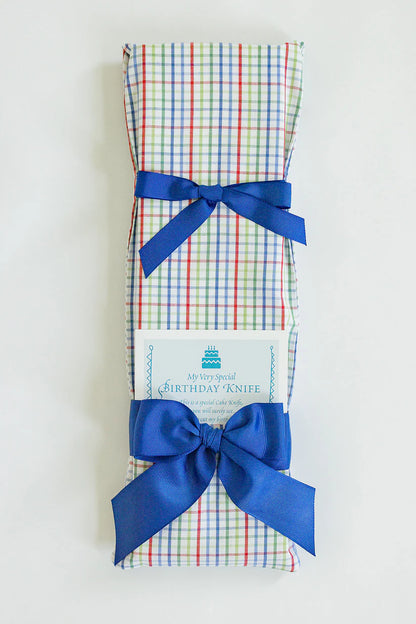 Bright Plaid Cake Knife for Birthday