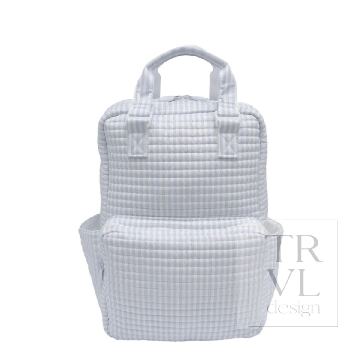 QUILTED ALL YOU NEED BAG - PIMLICO STRIPE BLUE