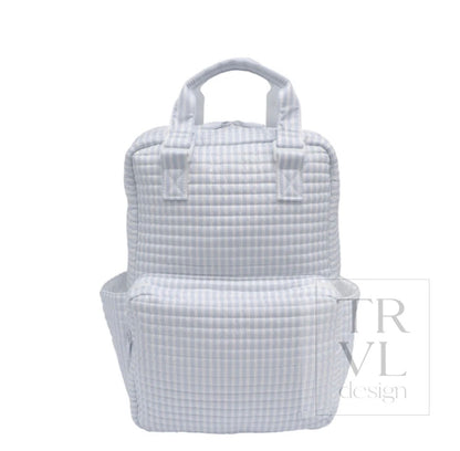 QUILTED ALL YOU NEED BAG - PIMLICO STRIPE BLUE