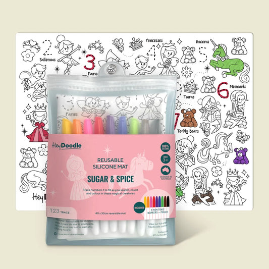 Sugar & Spice Mini Silicone Coloring Mat