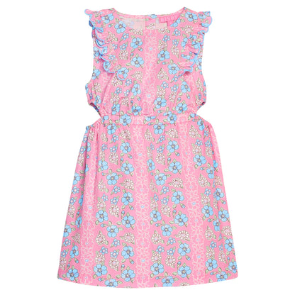 Cutout Dress, Spring Marguerite Floral