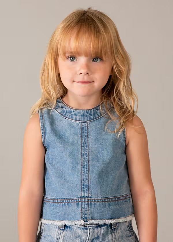 Girls Denim Tank