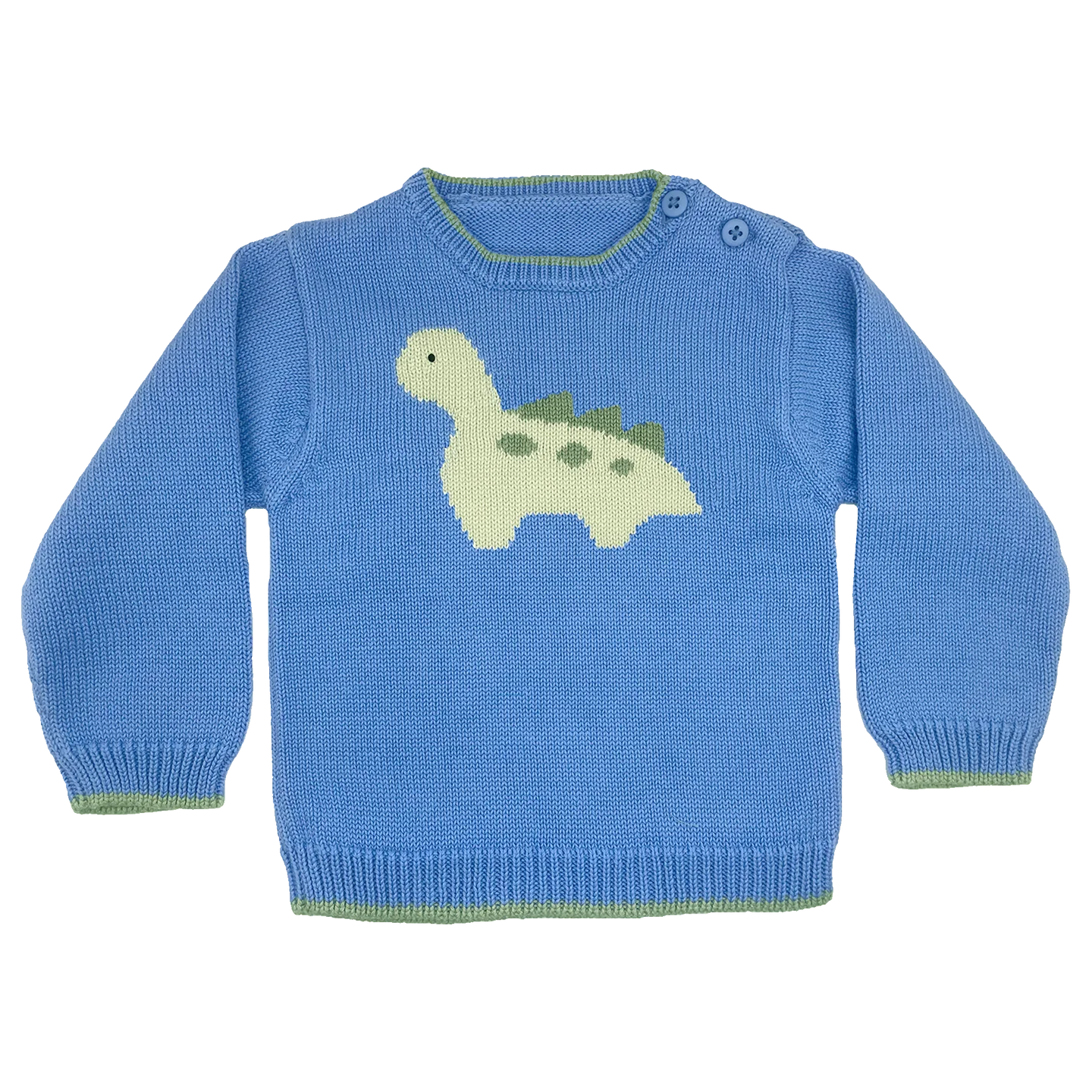 Dinosaur Knit Sweater, Blue