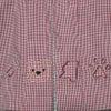 Bulldog Stitched A-Line Gingham Dress