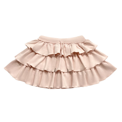Ruffle Sweat Skort, Pink