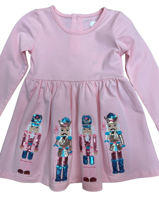 Sequin Nutcracker Dress, Pink
