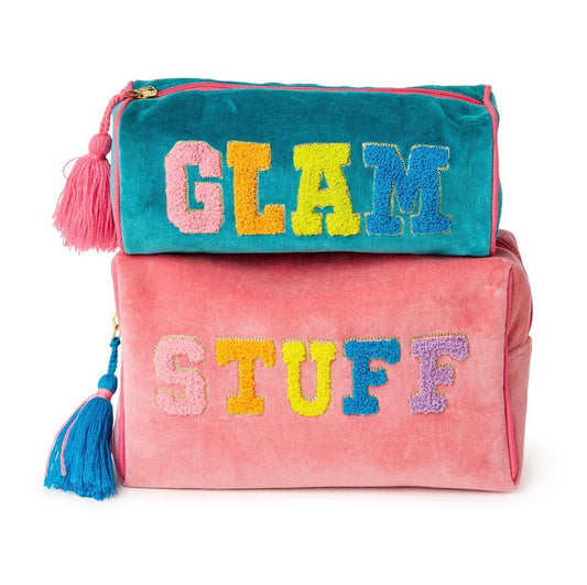 Luxe Letter Velvet Zippered Bags (2 styles)