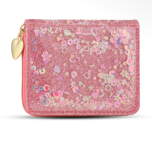 Sprinkle Kindness Confetti Wallet, Pink