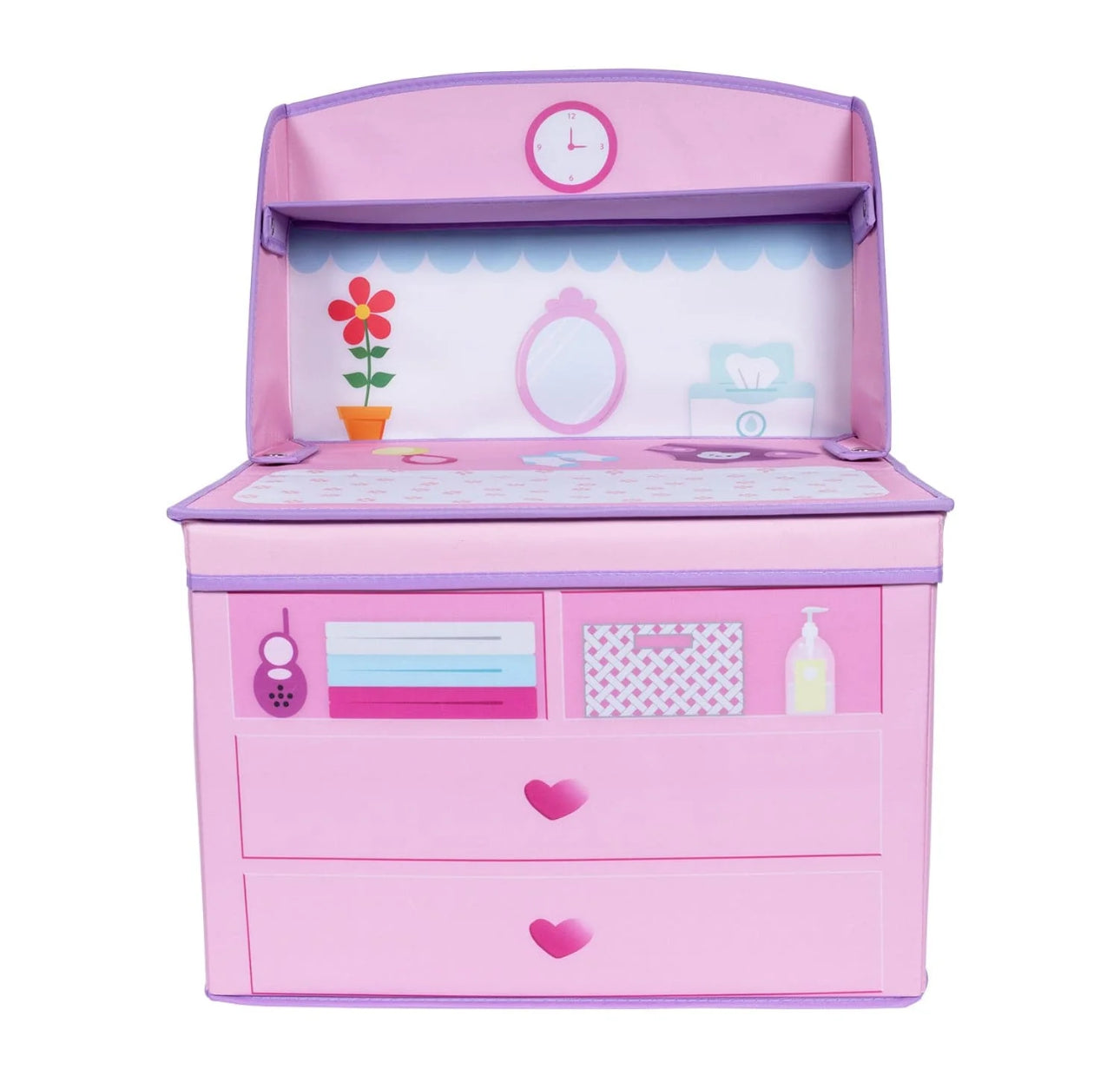 Perfectly Pink Baby Doll Changing Table Storage Box