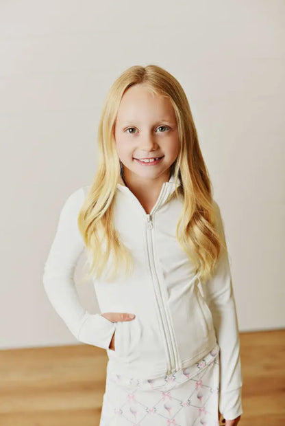 Refine Girls Active Jacket, White