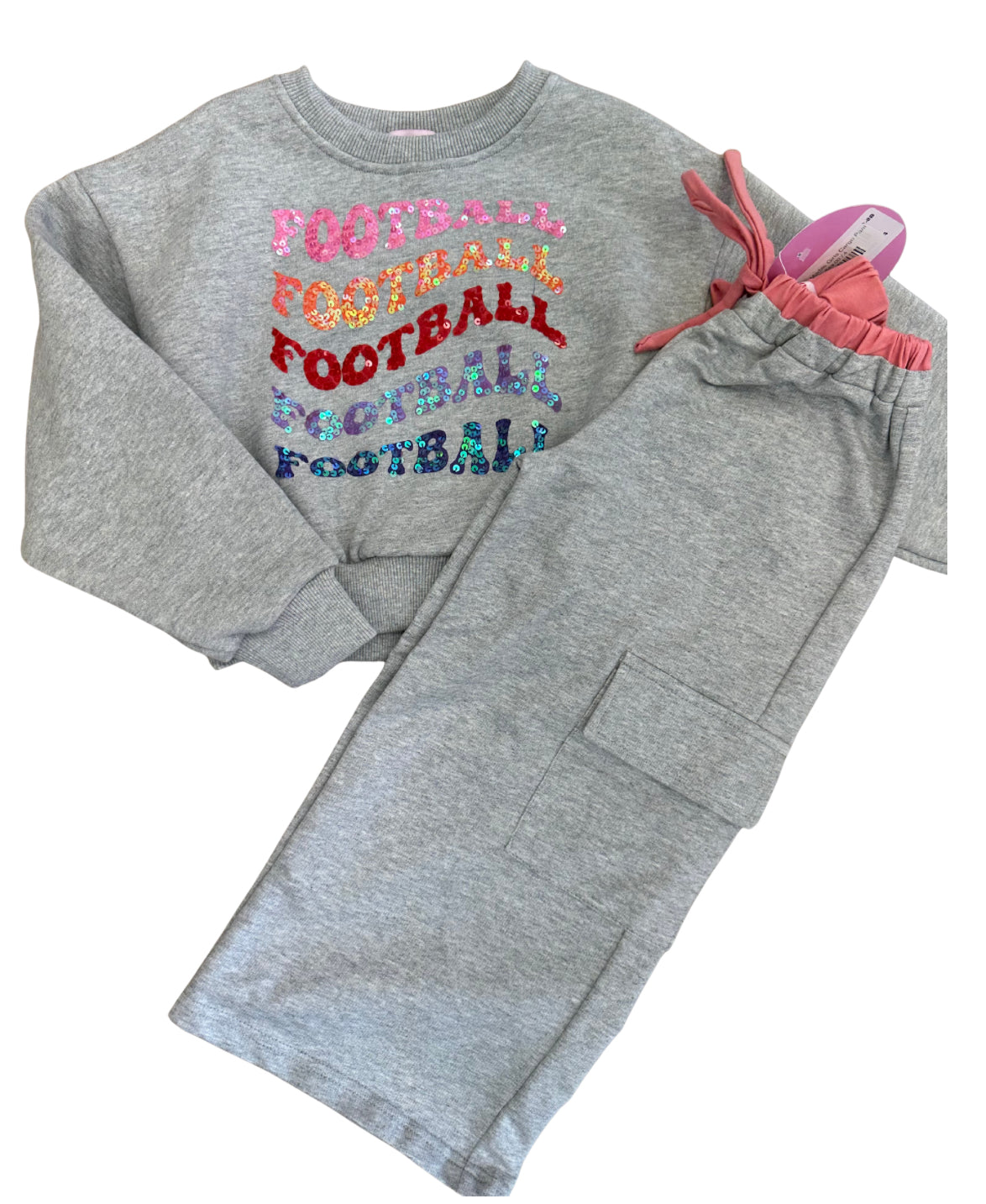 Football Crop Sweatshirt