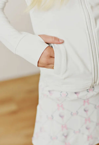 Refine Girls Active Jacket, White