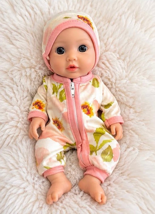 Reborn Silicone Baby Girl, 10”