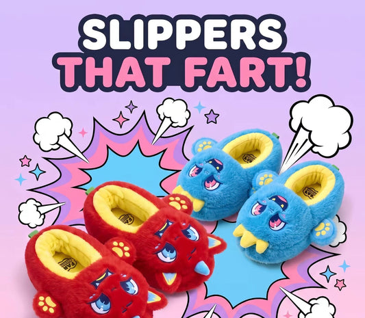 Fart Monster Slippers, 2 styles