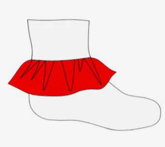 Ribbon Grosgrain Socks, (2 colors)