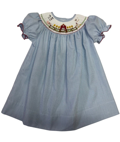 Farm Smocked Bishop Dress