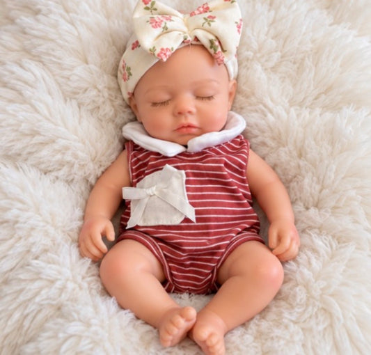 Reborn Silicone Baby Girl, 8”