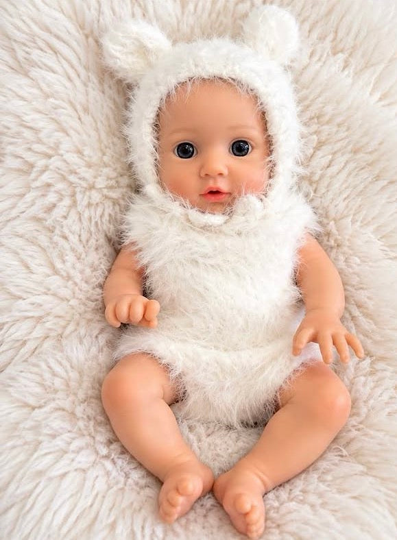 Reborn Silicone Baby Girl, 13”