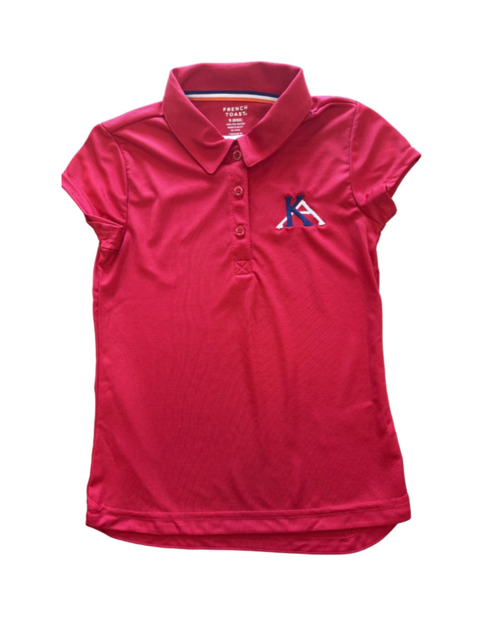 Girls SS Performance School Polo, KIRK ACADEMY (3 colors)