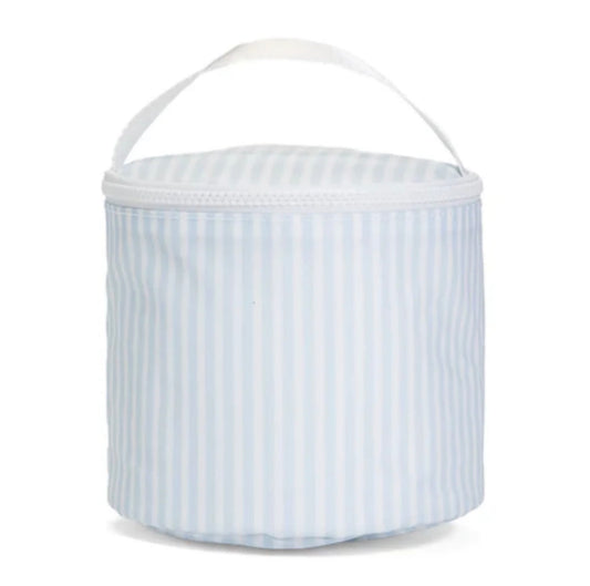 Round Snack Bag, Pimlico Stripe Blue