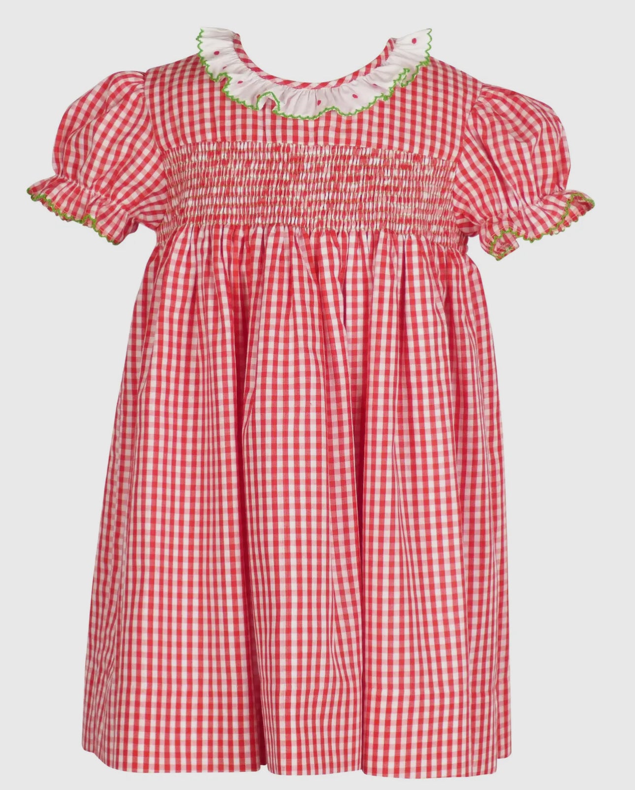 Louise Dress, Red/White