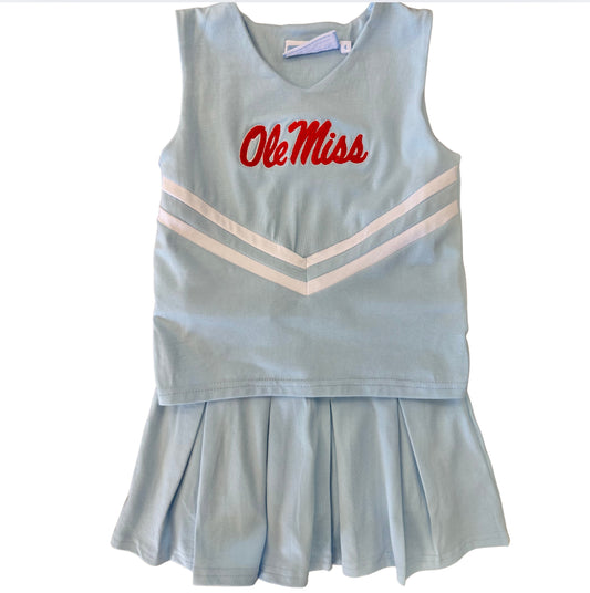 Ole Miss Knit Cheer Uniform Set, Light Blue