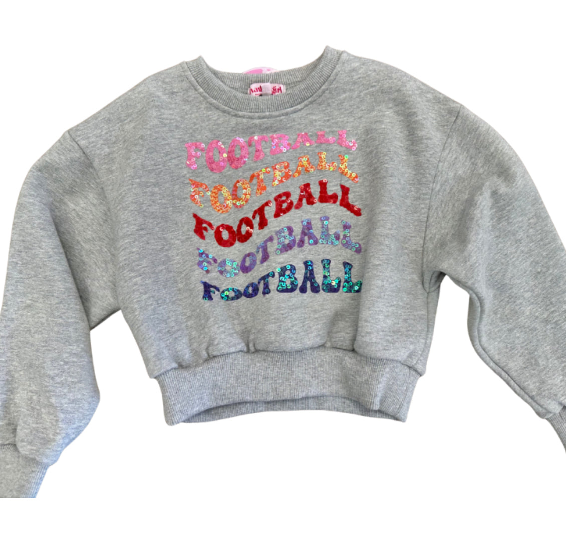 Football Crop Sweatshirt