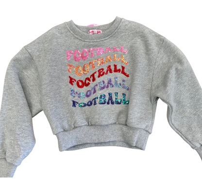 Football Crop Sweatshirt