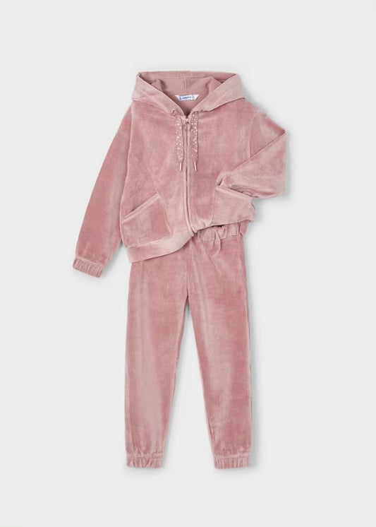 Corduroy Knit Tracksuit, Rose