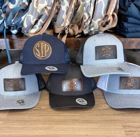 Leather Patch Embossed Youth Hat, Mississippi State