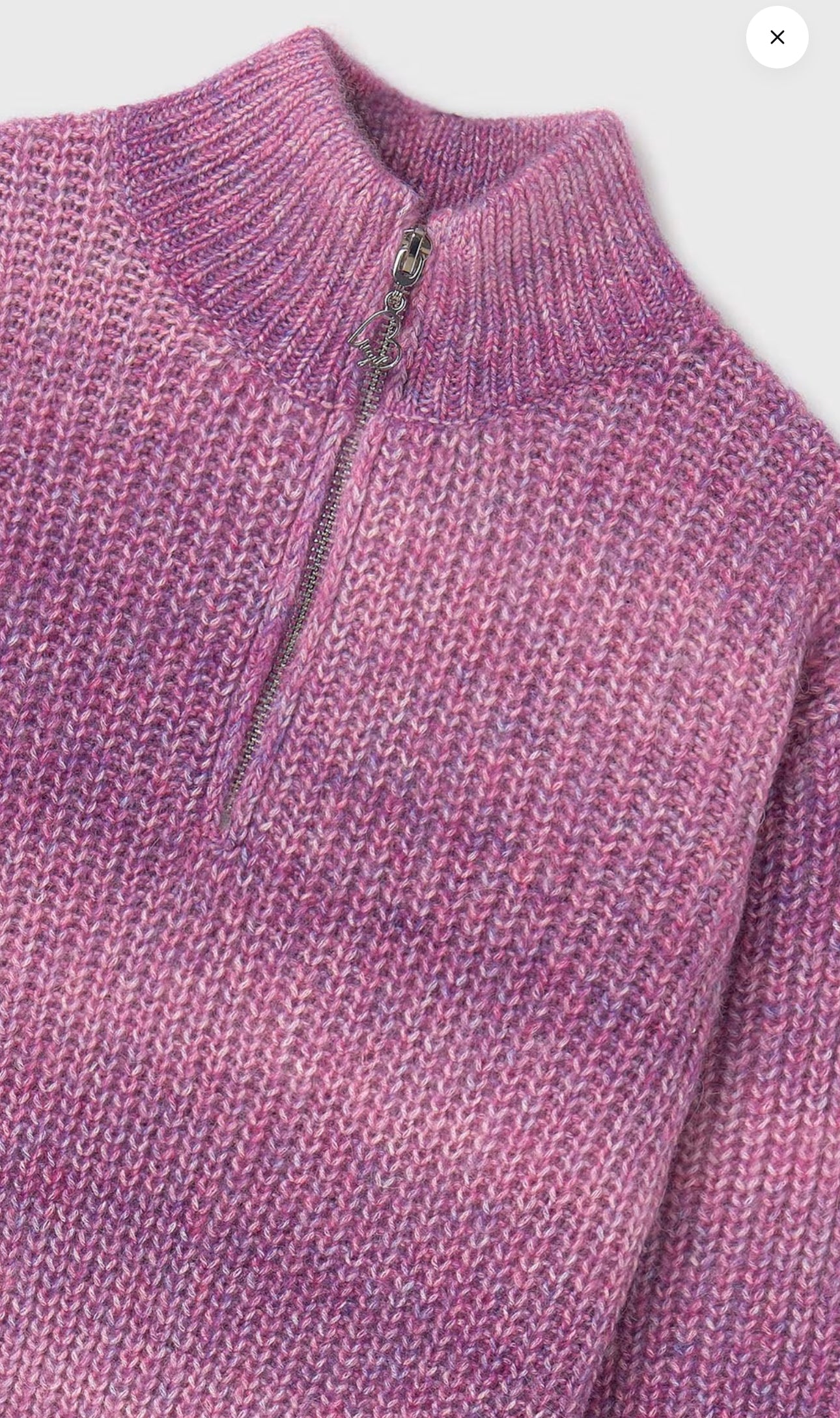 Mal 1/4 Zip Sweater, Purple/Pink