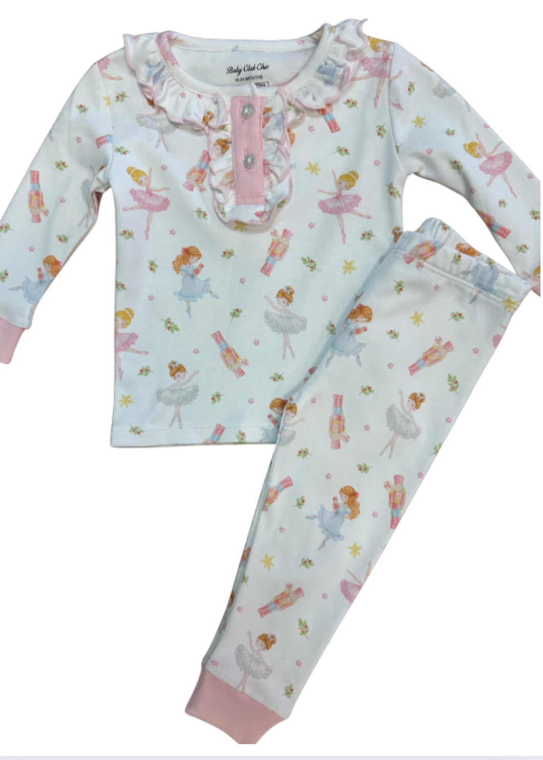 Pink Nutcracker Printed PJ Set