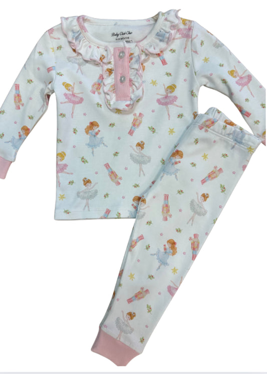 Pink Nutcracker Printed PJ Set