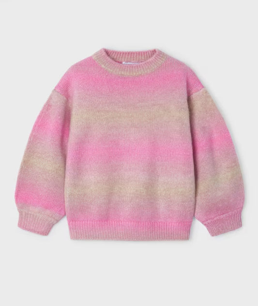 Camelia Sweater, Pink/Tan