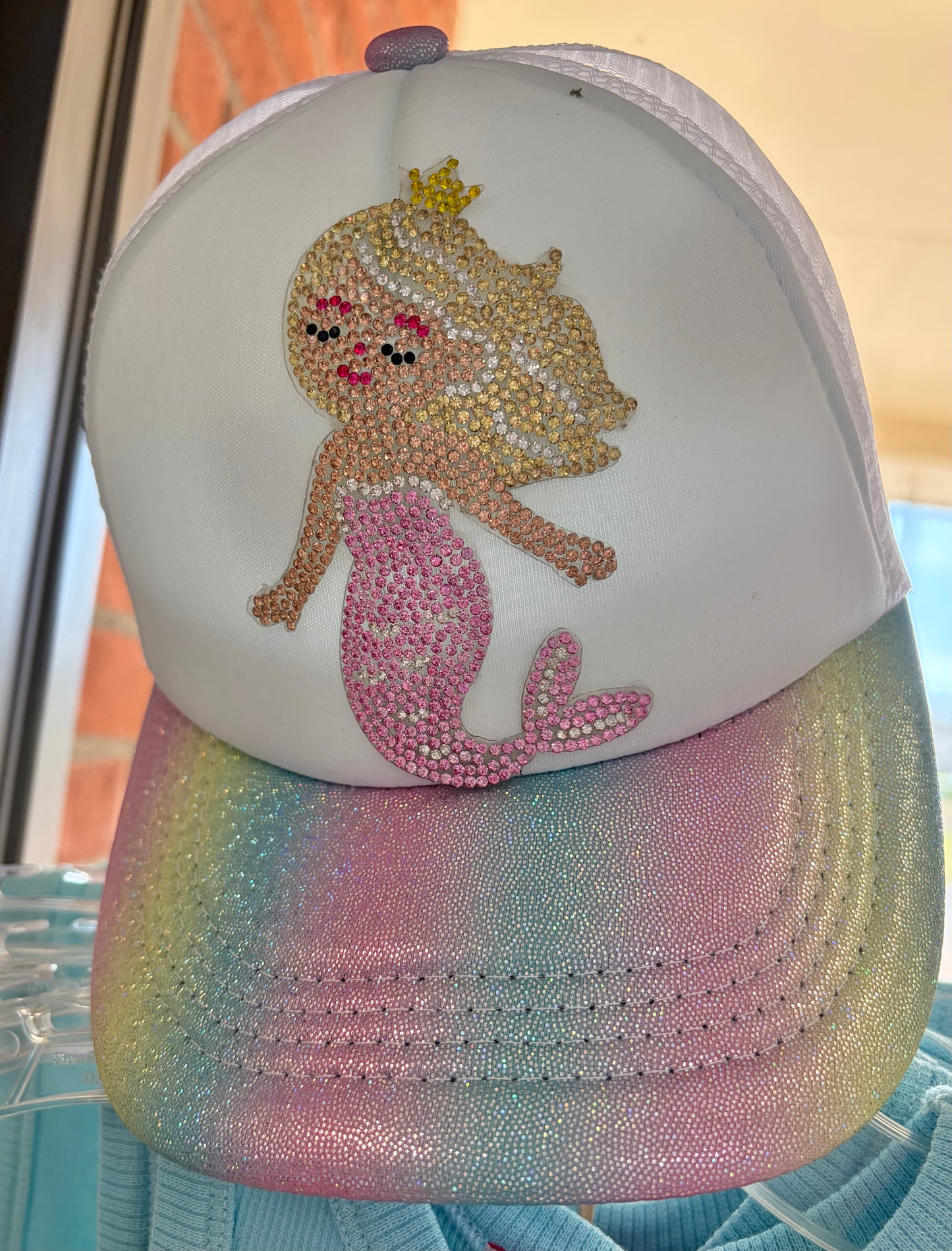 Pastel Galaxy Trucker Hat w/Mermaid Patch
