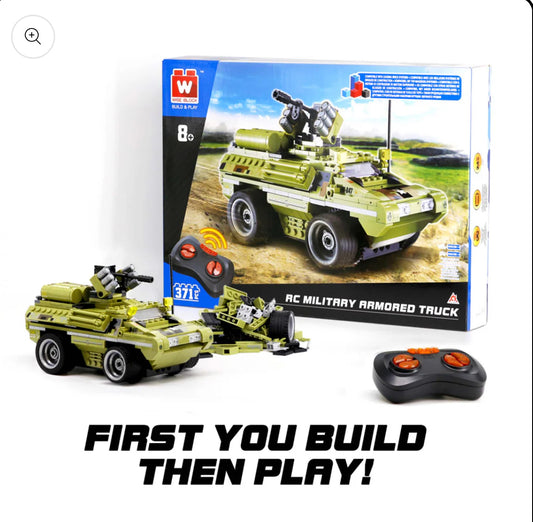 Wise Block Remote Control Military Vehicle