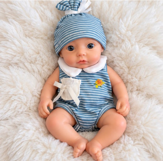 Reborn Silicone Baby Girl, 10”