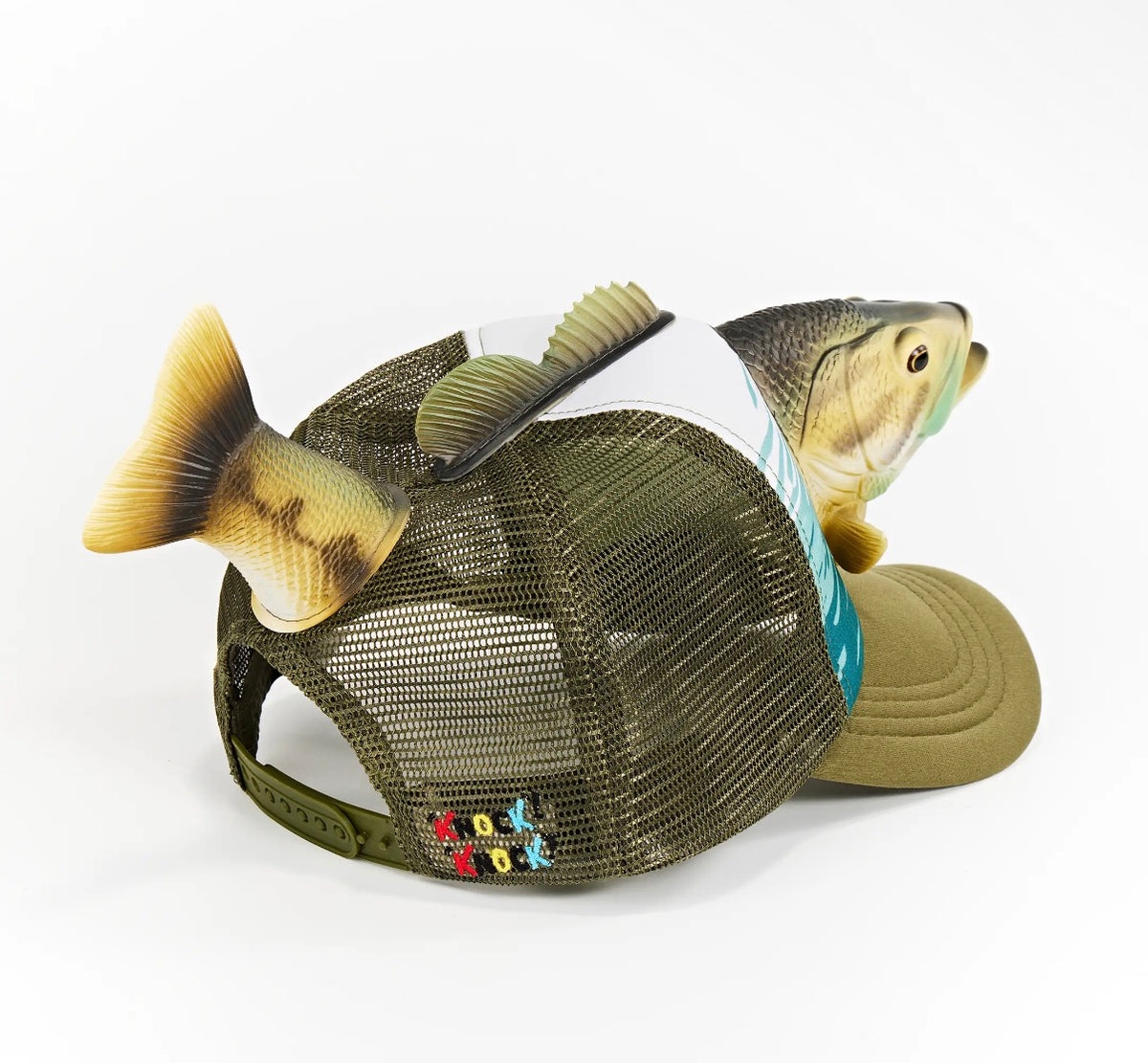 3D Animal Head Trucker Hat, Largemouth Bass