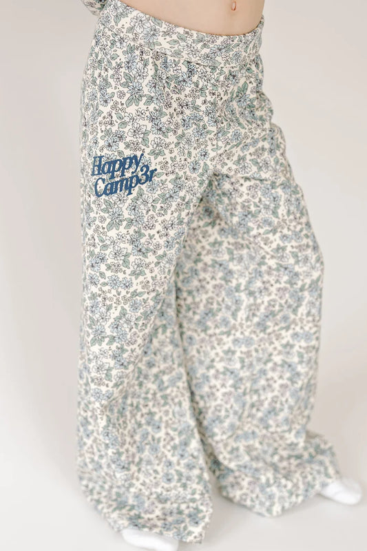 Happy Camp3r Garden Scuba Foldover Pant, Dusty Blue