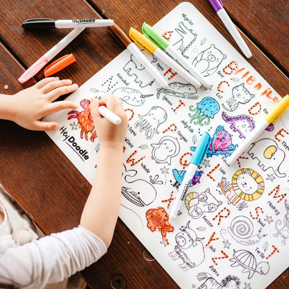Toot Toot Honk Mini Silicone Coloring Mat
