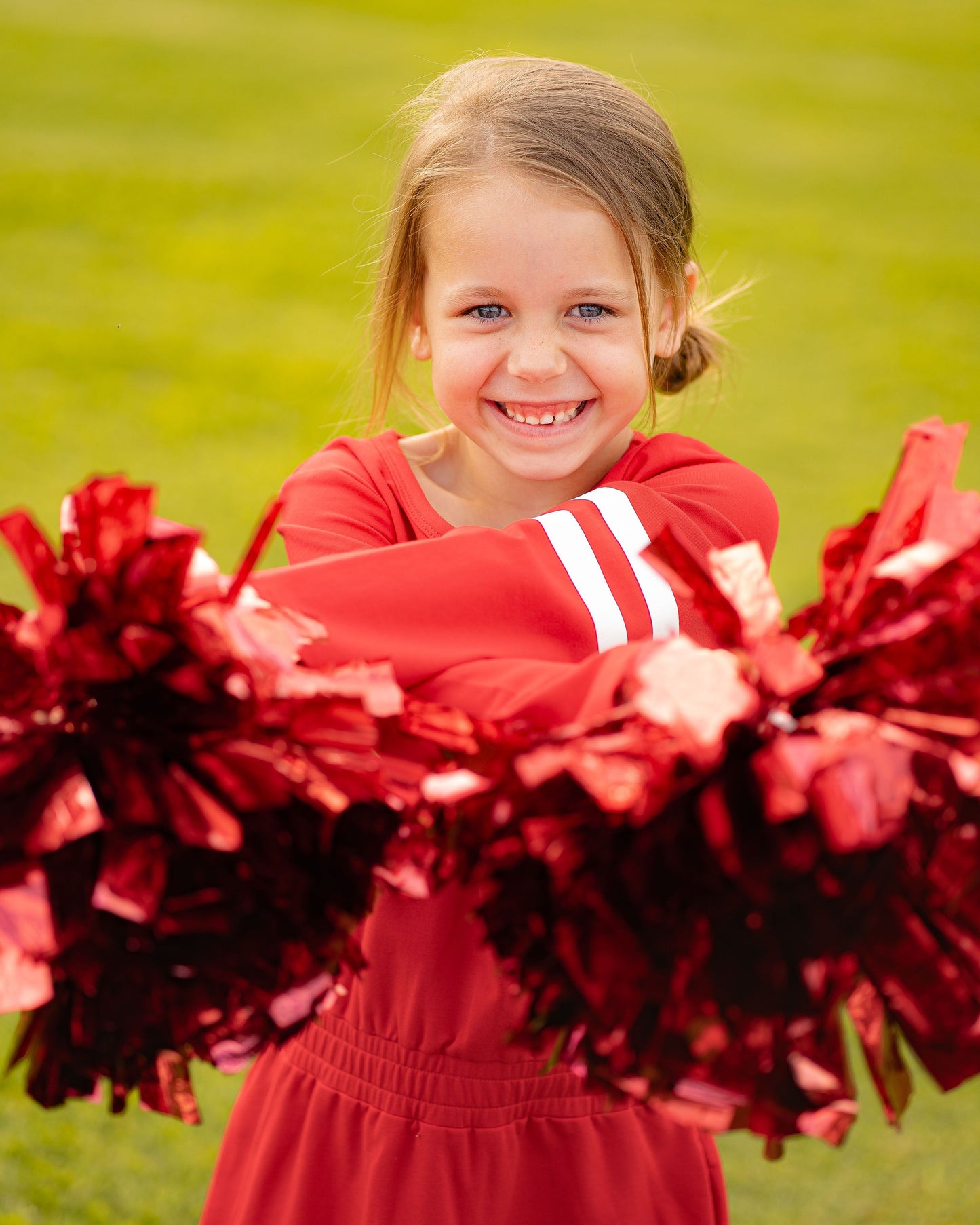 Game Day Glitter Dress, Red