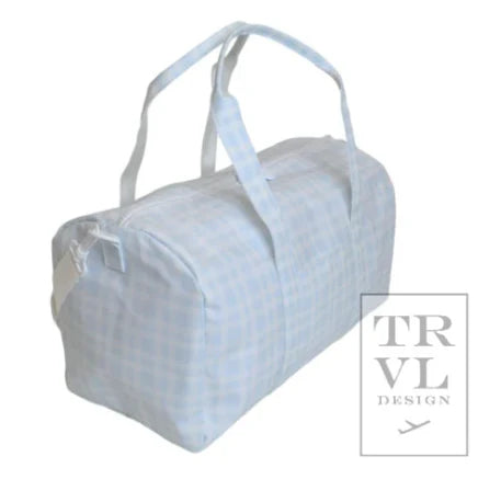 Pimlico Plaid Weekender Duffel Bag, Blue