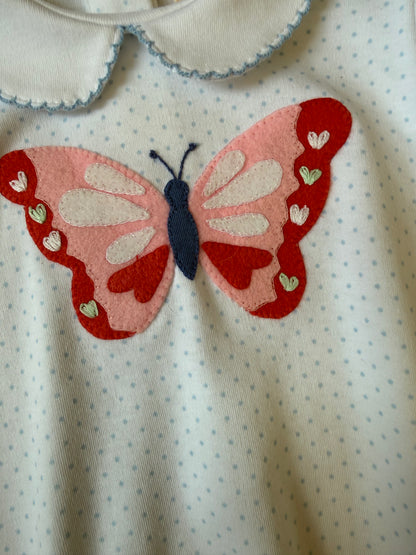 Butterfly Applique Knit Bubble