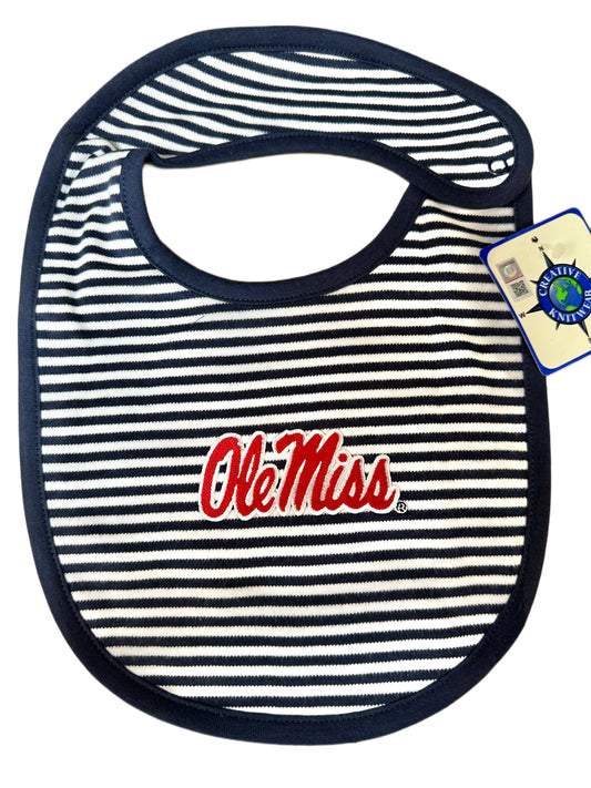 Ole Miss Stripe Bib