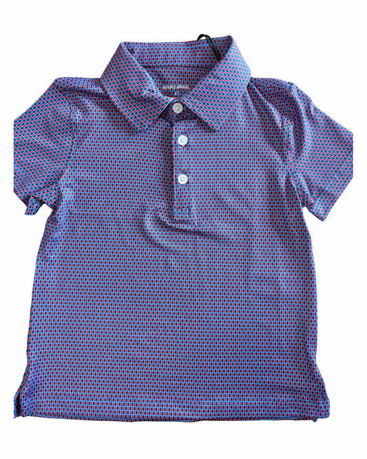 Boys Performance Polo, Micro MS Outline
